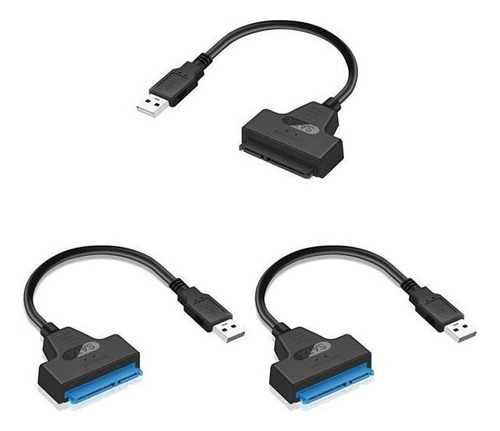 . 3 X (multi) Cable Usb De 22 Pines, Adaptador Sata A Usb .