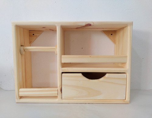 Porta Higiénico De Pino Con Cajón