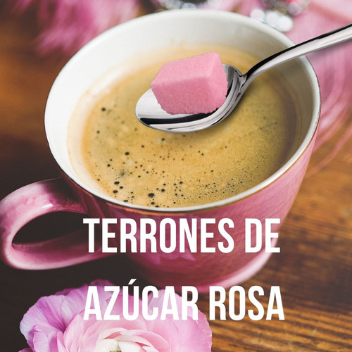Terrones De Azúcar Color Rosa (cubitos Cubos) (499gr)