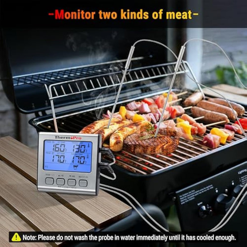 Termómetro Digital Thermopro Tp17 De Doble Sonda