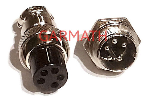 Conector Aviacion 5 Pin Macho Chasis Hembra P/ Ca Garmath