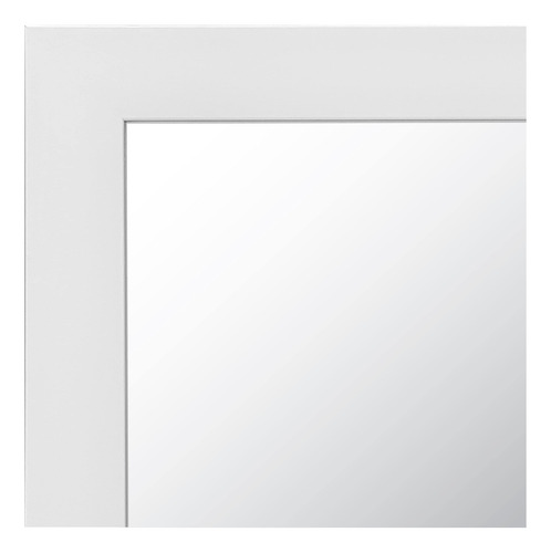 Espejo De Pared Rectangular Marco Blanco Diseño Moderno