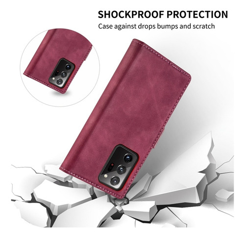 Funda De Piel Tipo Cartera De Lujo Para Samsung Galaxy A03s