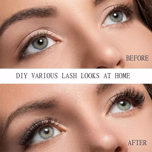 72 Grupos De Extensiones De Pestañas, Kit Mix Lash Clusterin