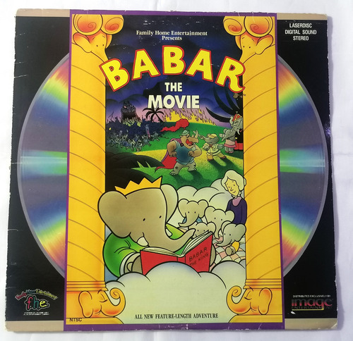 Babar The Elephant Movie Pelicula Formato Laser Disc 1989 (Usado)