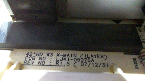 Lj41-05076a X Main Samsung Plasma Pl42a410c2d (Usado)