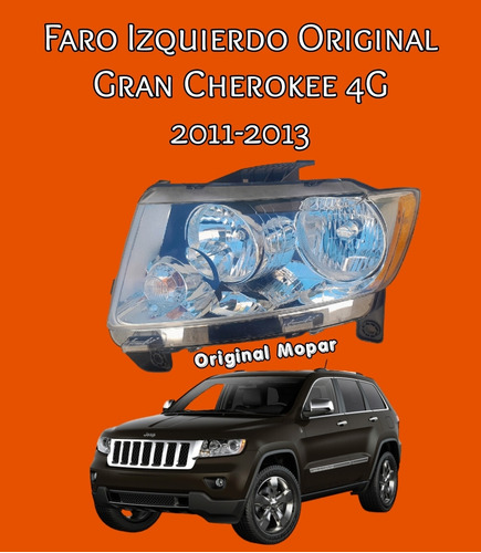 Faro Izquierdo Original Jeep Cherokee 4g 2011 2012 2013