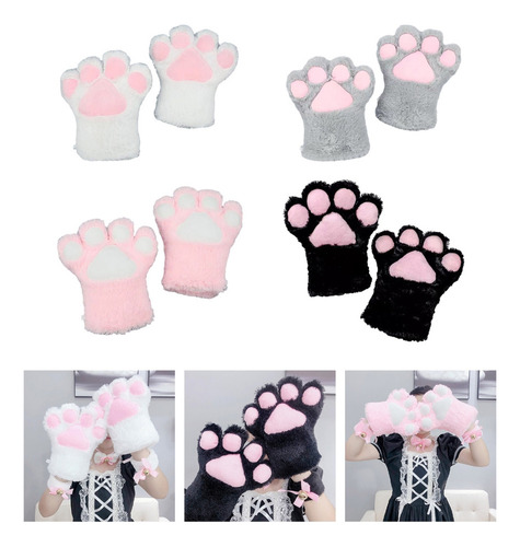 Newn Guantes Para Cosplay Con Forma De Gatito, Guantes De