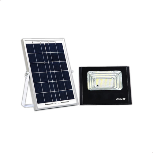 Refletor Holofote Solar Led 25w 6500k Ip65 Controle