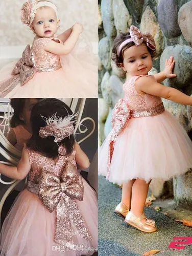 Vestido rosa best sale bebe 1 ano