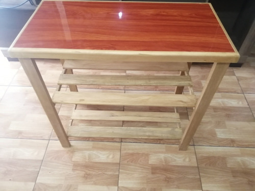 Imagen 3 de 10 de Mesa De Madera Con Formica