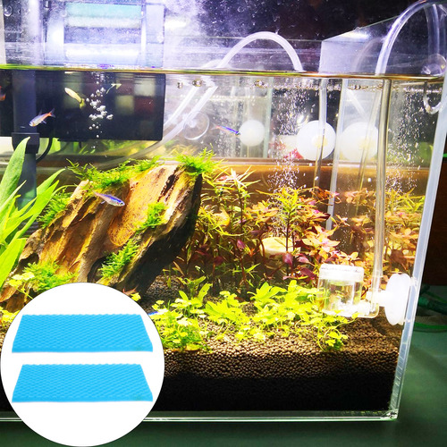 Alfombrilla De Algodón Betta Fish Fish Fish Filter, 2 Unidad