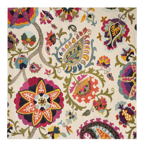 Safavieh Collection Mnc229a Alfombra Bohemia Floral Qu...