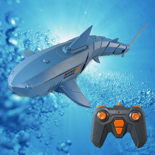 Control Remoto 2,4g Rc Shark Juguetes Simulación Shark Azul