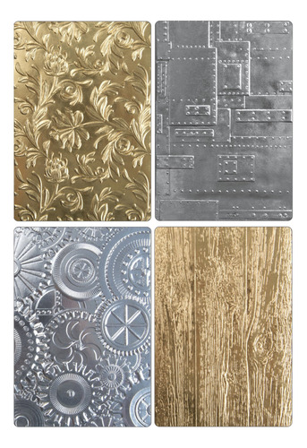 Tim Holtz Sizzix 3d Texture Fades Carpetas De Grabado En Rel