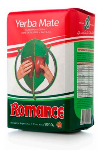 Pack X 5 Unid Yerba   1 Kg Romance Yerbas