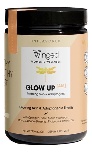 Polvo De Péptido De Colágeno Winged Wellness Glow Up Am | 