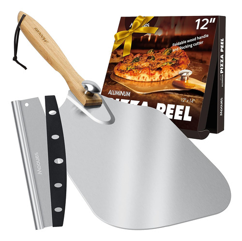 Espátula Para Pizza Pizza Peel De Aluminio, Mooues, Lámina D