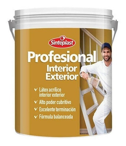 Pintura Latex Interior Exterior Profesional Sinteplast 20 L