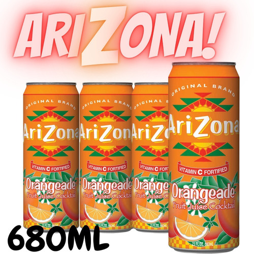 Jugo Arizona - Orange / Naranja - 680ml - Pack X 4