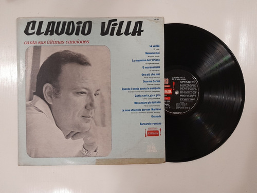 0254 Disco Vinilo Claudio Villa Canta Sus Ultimas Canciones