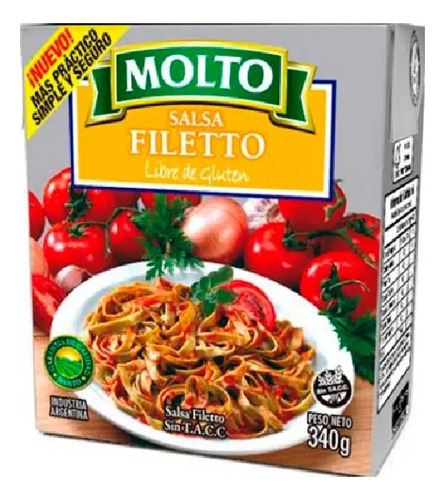 Salsa Molto Filetto 340 Grs X 2 Unidades