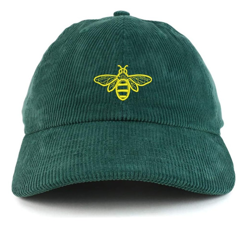 Gorra De Béisbol Sin Estructura De Pana De Algodón Con Borda