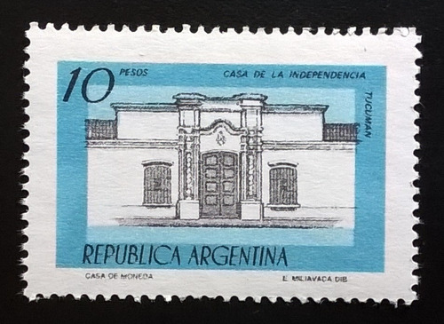 Argentina, Sello Gj 1780 C Casa Tucum Mate 1978 Mint L11550