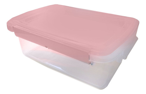 Contenedor Organizador N4 Tapa-traba-color Apto Freezer X5