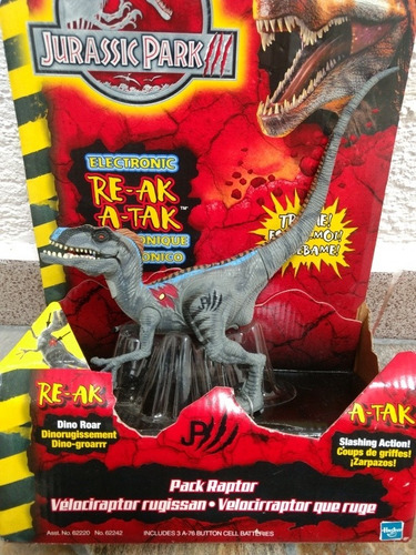 Velociraptor Electrónico Jurassic Park 3 (Usado)