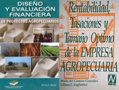 Combo Diseño Y Evaluación Financiera Proyectos Agropecuarios