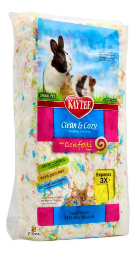 Sustrato Clean & Cozy Con Confeti 24.6 L Kaytee