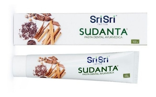 Imagen 2 de 6 de Pasta Dental Sudanta Sri Sri Natural Vegan Libre Fluor 100gr
