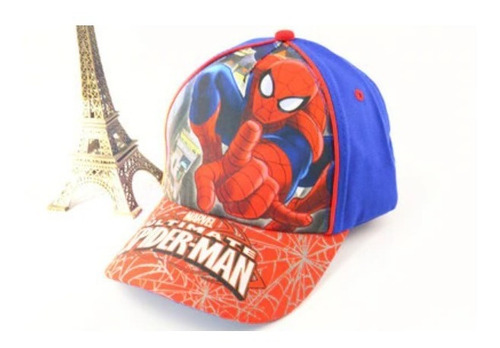 Gorra Cachucha Spiderman Niños Avengers Infantil Azul