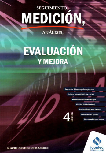 Seguimiento Medición Análisis Evaluación Y Mejora 4ta Ed