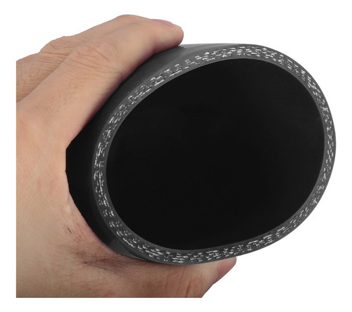 Manguera De Silicon Codo 90 Grados Intercooler 70mm Negro