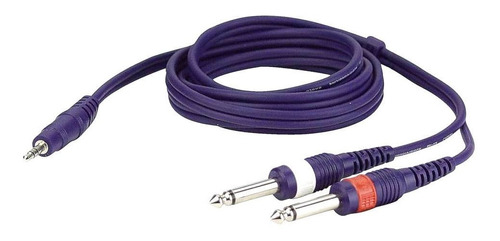 Cable Audio 3.5mm A 2plug 6.3mm 1.5mt D