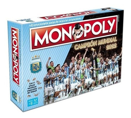 Juego De Mesa Monopoly Selección Argentina Futbol Afa Messi 