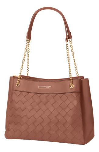 Bolso Para Dama Cyzone Silvia Café Lisa Acero Café