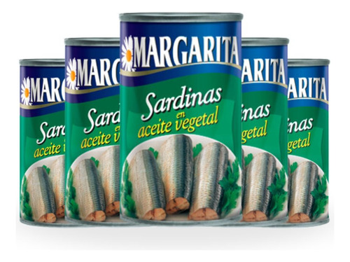 Sardinas En Aceite Margarita 170gr Pack 5und