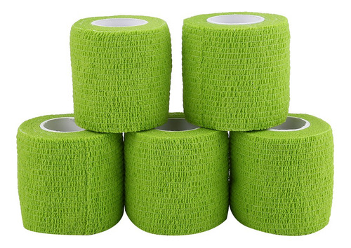 Juego De Vendajes Autoadhesivos, 5 Rollos, Color Verde Y Ver