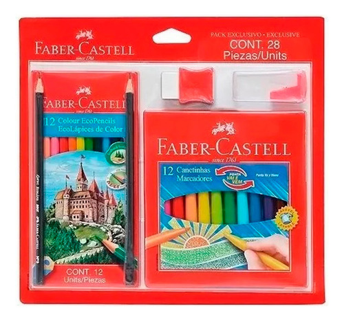 Faber-castell Kit Promo 1 - 12 Lapices Largos + 12 Vaivem + 