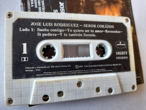 Cassette De José Luis Rodríguez Señor Corazón (#1318 (Usado)