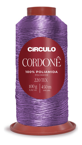 Fio Cordonê Circulo 100g 450mts Cor 6399 Azaléia