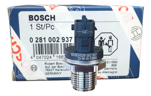 0281002937 Sensor Flauta (rail) Bosch S10 Iveco Volvo Mwm