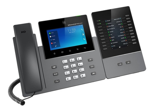 Imagen 2 de 7 de Telefono Ip Grandstream Gxv3350 Hd Tactil Android 16 Lineas