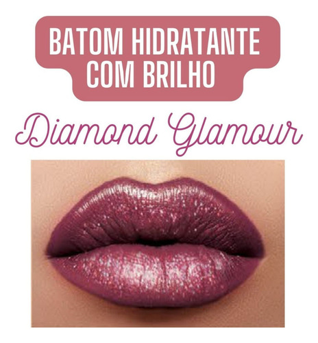 Batom Diamond Glamour Com Acabamento Metálico Abelha Rainha
