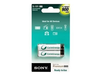 Pilas Recargables Sony Pack X 2 Aaa 900mah