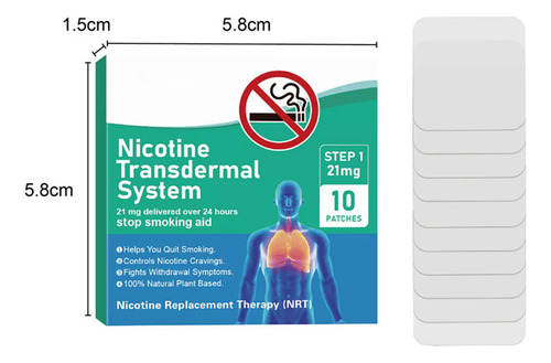 Kit De 100 Parches Para Reducir La Ansiedad Y Dejar De Fumar