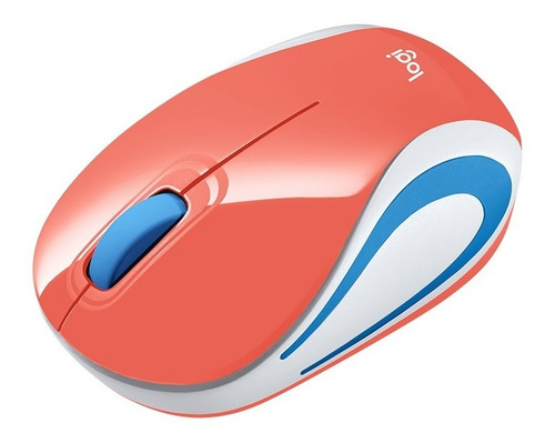 Mouse Logitech M187 Mini Inalambrico Refresh Coral
